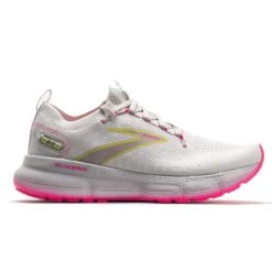 BROOKS Women's Glycerin StealthFit 20 Running Shoe - Grey/Yellow/Pink - Regular (B)