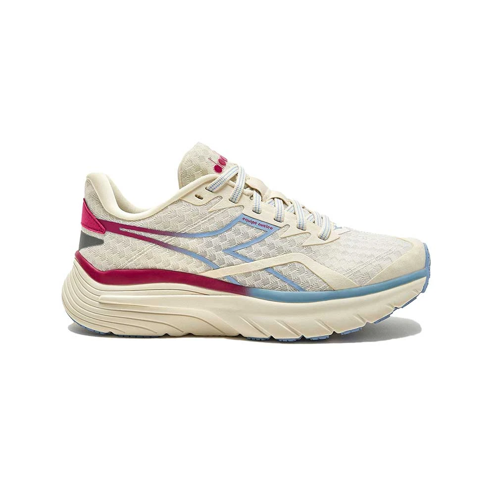 Diadora Women's Equipe Nucleo Running Shoe - Whisper White/Rubine Red - Regular (B) 1 Diadora Women's Equipe Nucleo Running Shoe - Whisper White/Rubine Red - Regular (B)