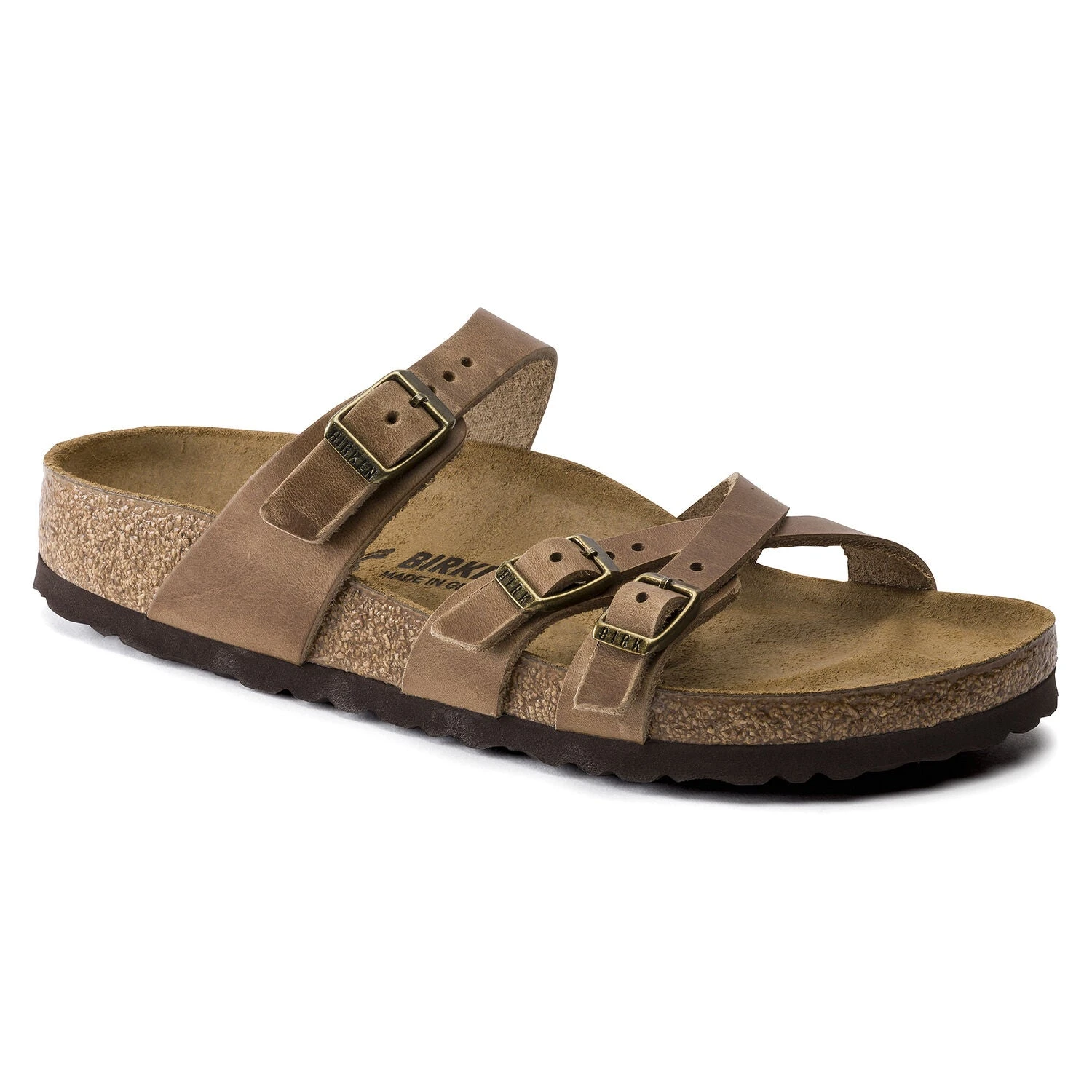 Birkenstock Women's Franca Cork Tobacco Brown Oiled Leather- Regular/Wide 1 Birkenstock Women's Franca Cork Tobacco Brown Oiled Leather- Regular/Wide