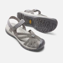 Keen Women's Rose Sandal - Gargoyle/Raven- Regular (B) -PeakStride Sports Sales 1016733 PPS PDP