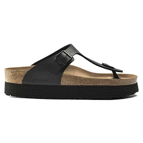 Birkenstock Gizeh Platform Vegan - Birko Flor Black- Regular/Wide 2 Birkenstock Gizeh Platform Vegan - Birko Flor Black- Regular/Wide - Image 2