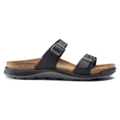 Birkenstock Women's Sierra Oiled Leather Sandal - Black - Regular/Wide 14 Birkenstock Women's Sierra Oiled Leather Sandal - Black - Regular/Wide -PeakStride Sports Sales 1018704 side