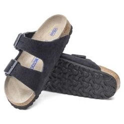 Birkenstock Arizona Suede Soft Footbed -Midnight- Medium/Narrow -PeakStride Sports Sales 1020716 sole
