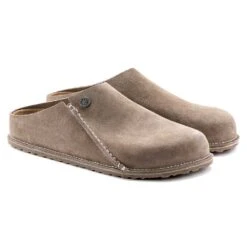 Birkenstock Women's Zermatt Suede Slipper - Gray Taupe - Medium/Narrow 10 Birkenstock Women's Zermatt Suede Slipper - Gray Taupe - Medium/Narrow -PeakStride Sports Sales 1021318 pair