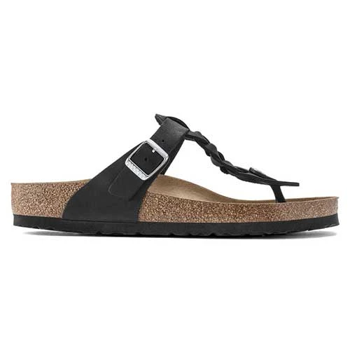 Birkenstock Gizeh Braid Suede Black Oil Leather- Regular/Wide 2 Birkenstock Gizeh Braid Suede Black Oil Leather- Regular/Wide - Image 2