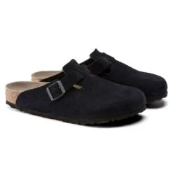 Birkenstock Women's Boston Soft Footbed - Midnight - Regular 6 Birkenstock Women's Boston Soft Footbed - Midnight - Regular -PeakStride Sports Sales 1023865 pair