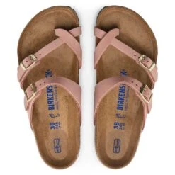 Birkenstock Women's Mayari NuBuck Soft Footbed - Old Rose- Regular/Wide -PeakStride Sports Sales 1023964 top