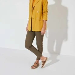 Birkenstock Women's Franca Oiled Leather Sandal - Cognac - Regular/Wide -PeakStride Sports Sales 1024052 f look f