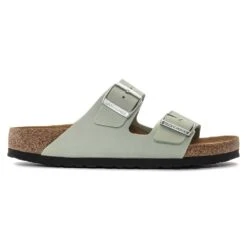 Birkenstock Women's Arizona Nubuck - Matcha- Medium/Narrow -PeakStride Sports Sales 1024116 side