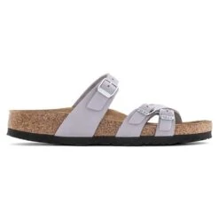 Birkenstock Women's Franca Nubuck Sandal- Purple Fog- Regular/Wide -PeakStride Sports Sales 1024209 side