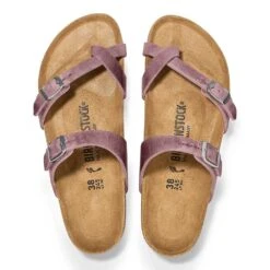 Birkenstock Women's Mayari Oiled Leather Sandal - Lavender - Regular/Wide -PeakStride Sports Sales 1025053 top