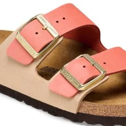 Birkenstock Women's Arizona Nubuck Sandal - Mars/Sandcastle - Regular (B) 11 Birkenstock Women's Arizona Nubuck Sandal - Mars/Sandcastle - Regular (B) -PeakStride Sports Sales 1025757 detail 1