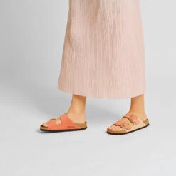 Birkenstock Women's Arizona Nubuck Sandal - Mars/Sandcastle - Regular (B) 13 Birkenstock Women's Arizona Nubuck Sandal - Mars/Sandcastle - Regular (B) -PeakStride Sports Sales 1025757 f look f