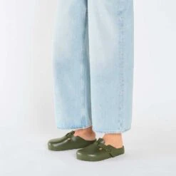 Birkenstock Women's Boston EVA Clog - Khaki - Medium/Narrow (B) 14 Birkenstock Women's Boston EVA Clog - Khaki - Medium/Narrow (B) -PeakStride Sports Sales 1026215 f look f