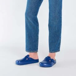 Birkenstock Women's Boston EVA Clog - Navy - Medium/Narrow -PeakStride Sports Sales 1026216 f look m