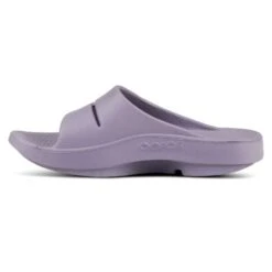 OOfos Unisex OOahh Slide- Mauve -PeakStride Sports Sales 1100MAUVE shot4 932x680 f9a13b4b f42a 4d38 9202 be17617a9957