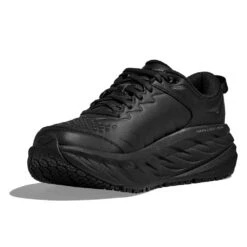 Hoka Women's Bondi SR Wide - Black/Black - Wide (D) -PeakStride Sports Sales 1110521 BBLC 3