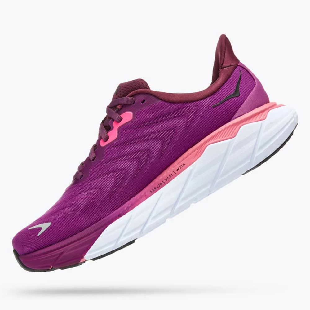 Hoka Women's Arahi 6 Running Shoe - Grape Wine/Beautyberry- Regular (B) 4 Hoka Women's Arahi 6 Running Shoe - Grape Wine/Beautyberry- Regular (B) - Image 4