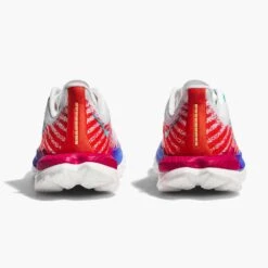 Hoka Women's Mach 5 - White/Flame - Regular (B) -PeakStride Sports Sales 1127894 WFM 5