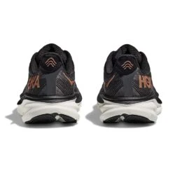 Hoka Women's Clifton 9 Running Shoe - Black/Copper - Wide (D) -PeakStride Sports Sales 1127896 BCPPR 5