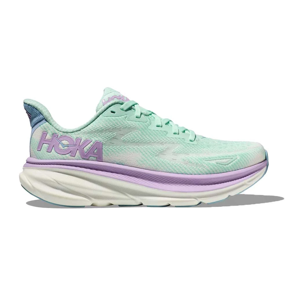 Hoka Women's Clifton 9 Running Shoe - Sunlit Ocean/Lilac Mist - Regular (B) 1 Hoka Women's Clifton 9 Running Shoe - Sunlit Ocean/Lilac Mist - Regular (B)