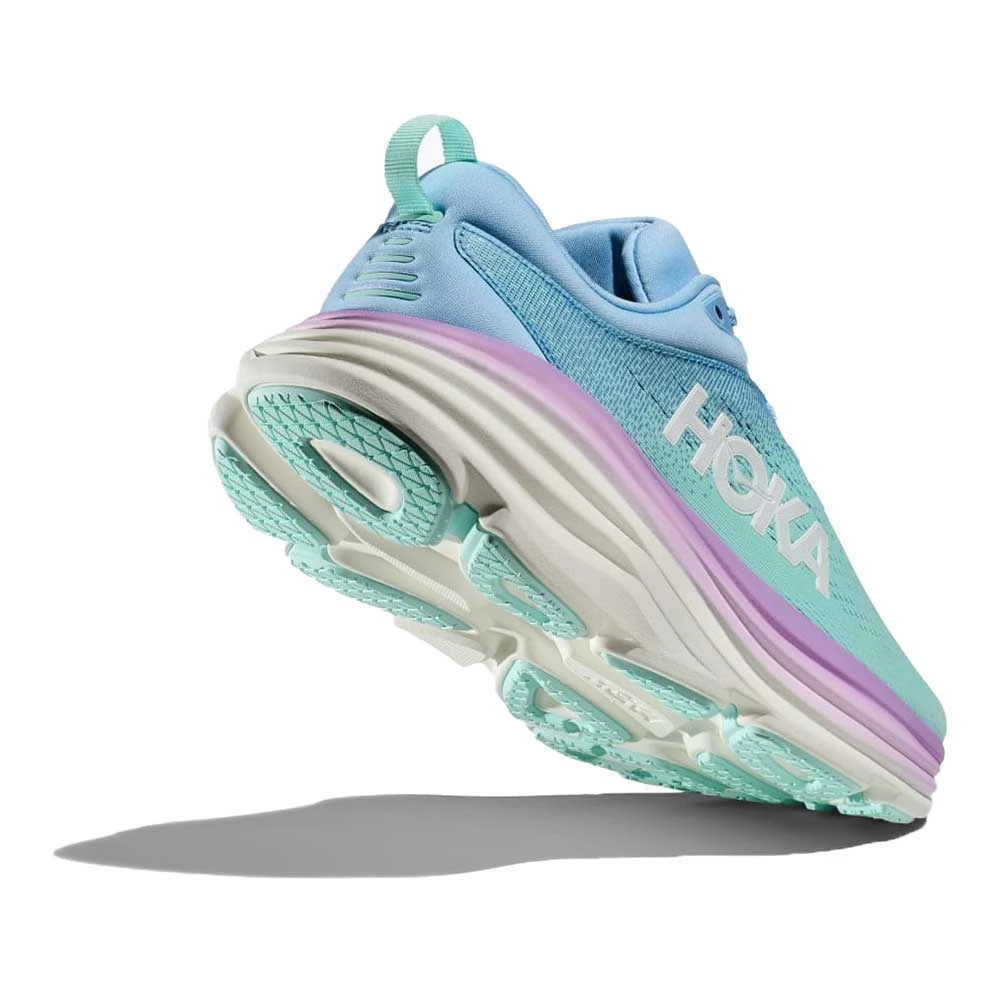 Hoka Women's Bondi 8 Running Shoe - Airy Blue/Sunlit Ocean - Wide (D) 4 Hoka Women's Bondi 8 Running Shoe - Airy Blue/Sunlit Ocean - Wide (D) - Image 4