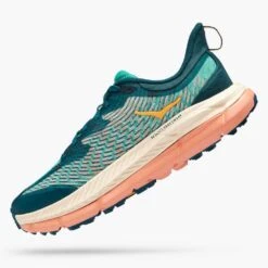Hoka Women's Mafate Speed 4 Trail Shoe - DeepTeal/Water Garden - Regular (B) -PeakStride Sports Sales 1131056 DTWGR 4