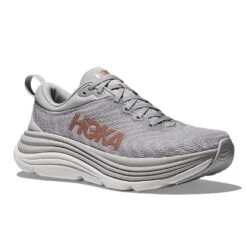 Hoka Women's Gaviota 5 Running Shoe - Harbor Mist/Rose Gold - Wide (D)