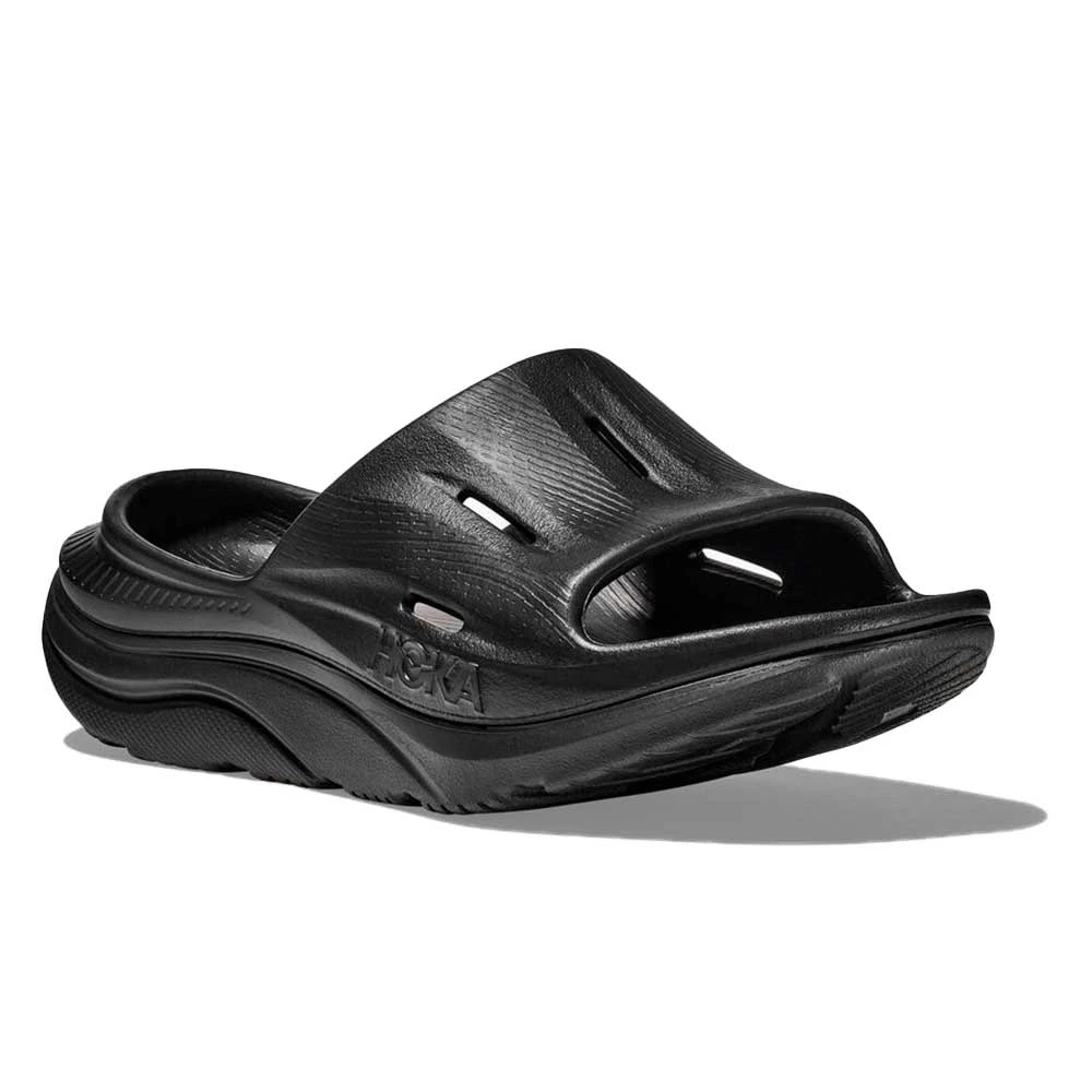 Hoka Unisex Ora Recovery Slide 3 - Black/Black 2 Hoka Unisex Ora Recovery Slide 3 - Black/Black - Image 2