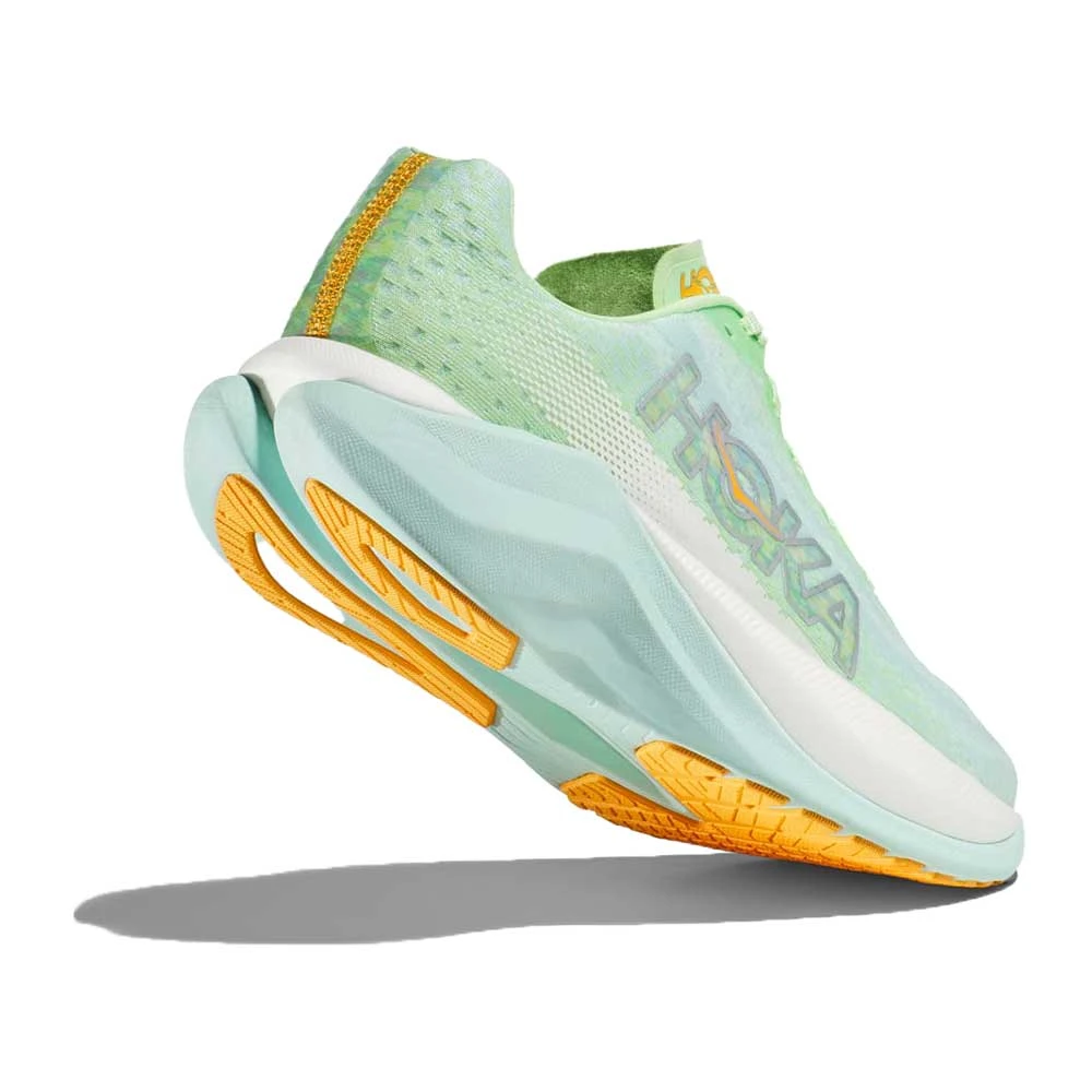 Hoka Women's Mach X Running Shoe - Lime Glow/Sunlit Ocean - Regular (B) 3 Hoka Women's Mach X Running Shoe - Lime Glow/Sunlit Ocean - Regular (B) - Image 3