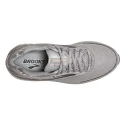 BROOKS Women's Addiction Walker Suede - Alloy/Oyster/Peach- Wide (D) -PeakStride Sports Sales 120308 007 o addiction walker suede womens supportive shoe
