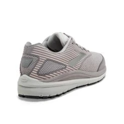BROOKS Women's Addiction Walker Suede Walking Shoe - Alloy/Oyster/Peach- Regular (B) -PeakStride Sports Sales 120308 007 H Addiction Walker Suede