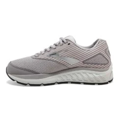 BROOKS Women's Addiction Walker Suede Walking Shoe - Alloy/Oyster/Peach- Regular (B) -PeakStride Sports Sales 120308 007 M Addiction Walker Suede