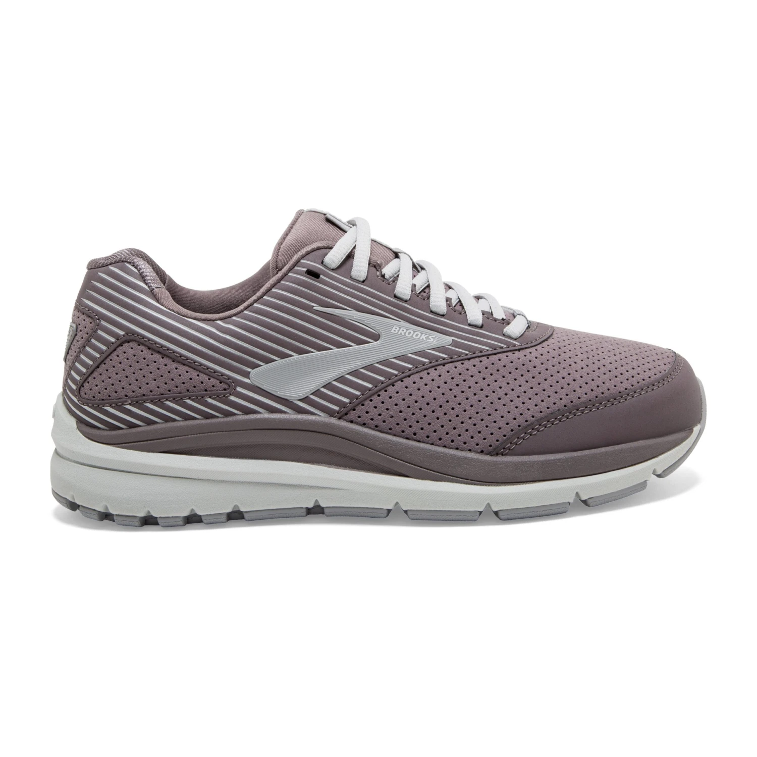 BROOKS Women's Addiction Walker Suede Walking Shoe - Shark/Alloy/Oyster - Regular (B) 1 BROOKS Women's Addiction Walker Suede Walking Shoe - Shark/Alloy/Oyster - Regular (B)