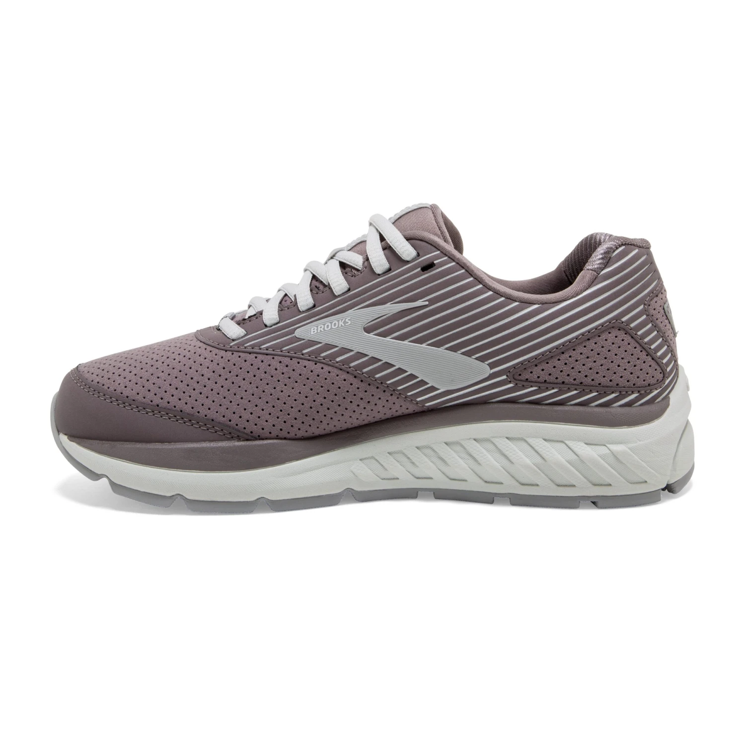 BROOKS Women's Addiction Walker Suede Walking Shoe - Shark/Alloy/Oyster - Regular (B) 2 BROOKS Women's Addiction Walker Suede Walking Shoe - Shark/Alloy/Oyster - Regular (B) - Image 2