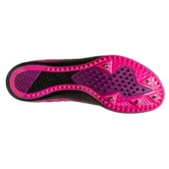 BROOKS Women's Mach 19 Track Spike - Black/Hollyhock/Pink- Regular (B) 11 BROOKS Women's Mach 19 Track Spike - Black/Hollyhock/Pink- Regular (B) -PeakStride Sports Sales 120311 063 S Mach 19