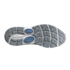 BROOKS Women's Dyad 11 Running Shoe - Grey/White/Blue - Regular (B) -PeakStride Sports Sales 120312 065 S Dyad 11 bcc42cd7 9341 4a74 a9f5 1f2bbb0177c9