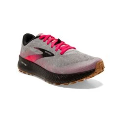 BROOKS Women's Catamount Trail Running Shoe - Alloy/Pink/Black - Regular (B) -PeakStride Sports Sales 120339 098 A Catamount