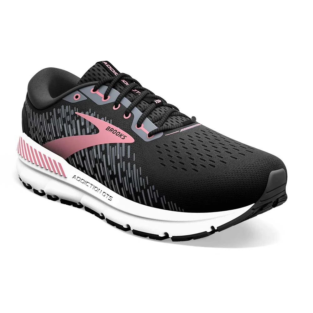 BROOKS Women's Addiction GTS 15 Running Shoe- Black/Ebony/Mauvewood- Extra Wide (2E) 2 BROOKS Women's Addiction GTS 15 Running Shoe- Black/Ebony/Mauvewood- Extra Wide (2E) - Image 2