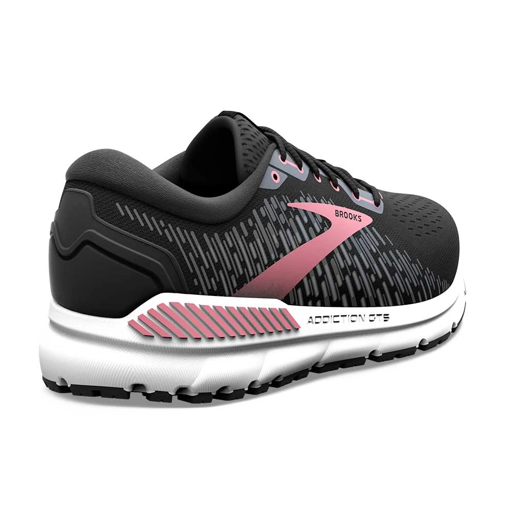 BROOKS Women's Addiction GTS 15 Running Shoe- Black/Ebony/Mauvewood- Extra Wide (2E) 4 BROOKS Women's Addiction GTS 15 Running Shoe- Black/Ebony/Mauvewood- Extra Wide (2E) - Image 4