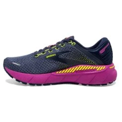 BROOKS Women's Adrenaline GTS 22 Running Shoe- Nightshadow/Viola/Nightlife- Regular (B) -PeakStride Sports Sales 120353 490 M Adrenaline GTS 22