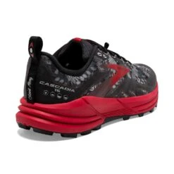 BROOKS Women's Cascadia 16 Trail Shoe - Black/Grey/Red- Regular (B) 9 BROOKS Women's Cascadia 16 Trail Shoe - Black/Grey/Red- Regular (B) -PeakStride Sports Sales 120363 008 H Cascadia 16