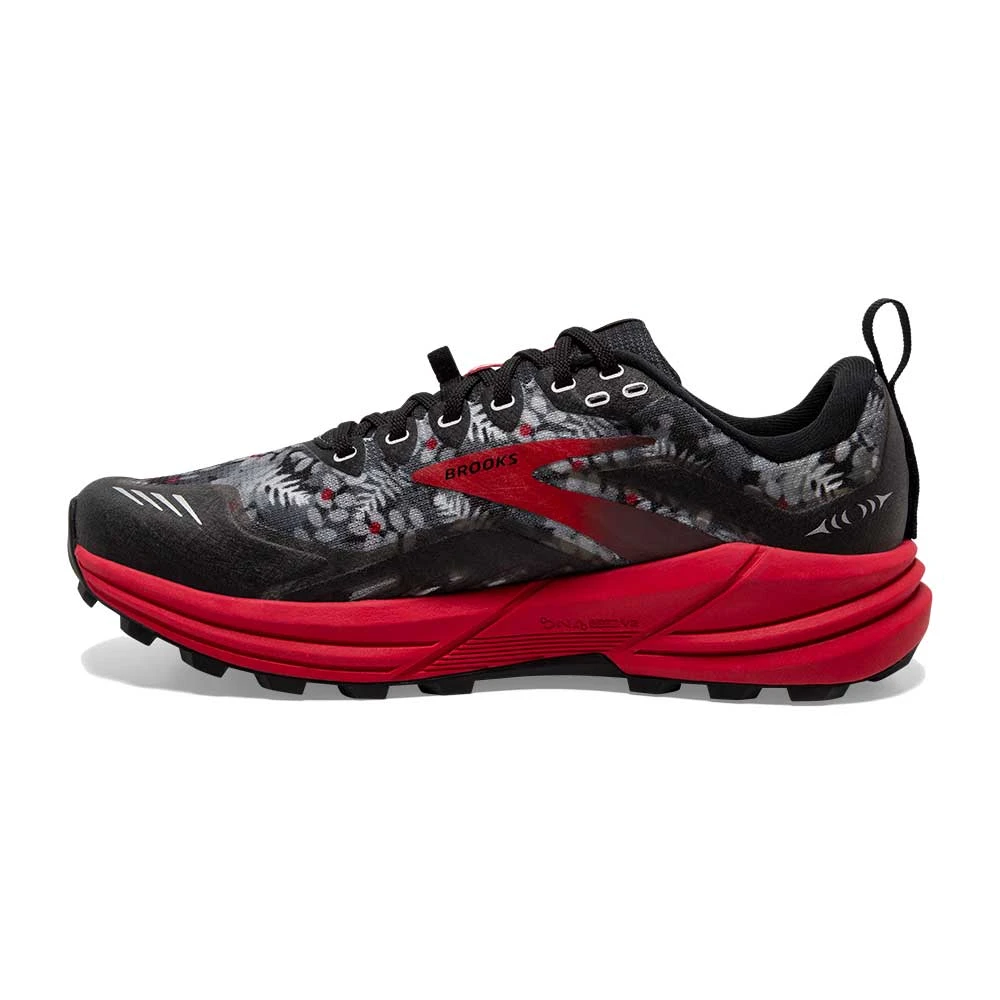 BROOKS Women's Cascadia 16 Trail Shoe - Black/Grey/Red- Regular (B) 3 BROOKS Women's Cascadia 16 Trail Shoe - Black/Grey/Red- Regular (B) - Image 3