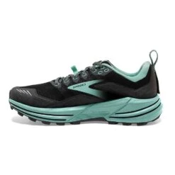 BROOKS Women's Cascadia 16 Trail Shoe- Black/Ebony/Yucca - Wide (D) -PeakStride Sports Sales 120363 049 M Cascadia 16 5a336e54 ce72 42a5 8b0a 24782aca4d83