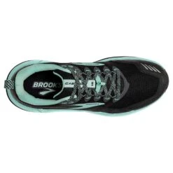 BROOKS Women's Cascadia 16 Trail Shoe- Black/Ebony/Yucca - Wide (D) -PeakStride Sports Sales 120363 049 O Cascadia 16 96eac59a b6b9 43f2 b3f6 049662614692
