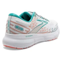 BROOKS Women's Glycerin 20 Running Shoe- Oyster/Latigo Bay/Coral - Wide (D) -PeakStride Sports Sales 120369 061 H Glycerin 20