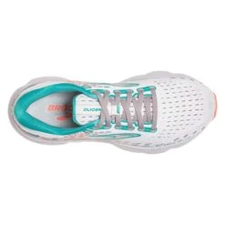 BROOKS Women's Glycerin 20 Running Shoe- Oyster/Latigo Bay/Coral - Wide (D) -PeakStride Sports Sales 120369 061 O Glycerin 20