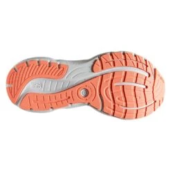 BROOKS Women's Glycerin 20 Running Shoe- Oyster/Latigo Bay/Coral - Wide (D) -PeakStride Sports Sales 120369 061 S Glycerin 20