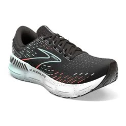 BROOKS Women's Glycerin GTS 20 Running Shoe - Black/Red/Opal - Regular (B) 8 BROOKS Women's Glycerin GTS 20 Running Shoe - Black/Red/Opal - Regular (B) -PeakStride Sports Sales 120370 045 A Glycerin GTS 20 1