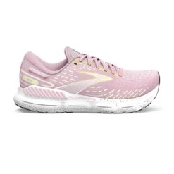 BROOKS Women's Glycerin GTS 20 Running Shoe- Pink/Yellow/White- Regular (B)
